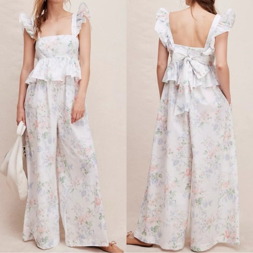 Selkie The Weekend floral jumpsuit size medium